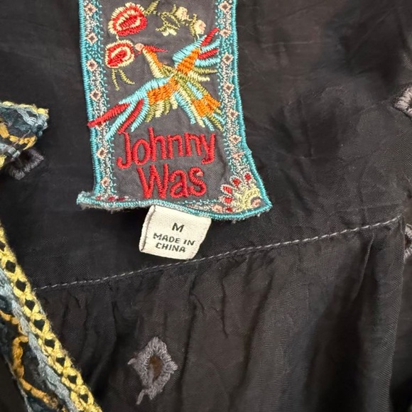 Johnny Was Black Peasant Blouse - Picture 16 of 16